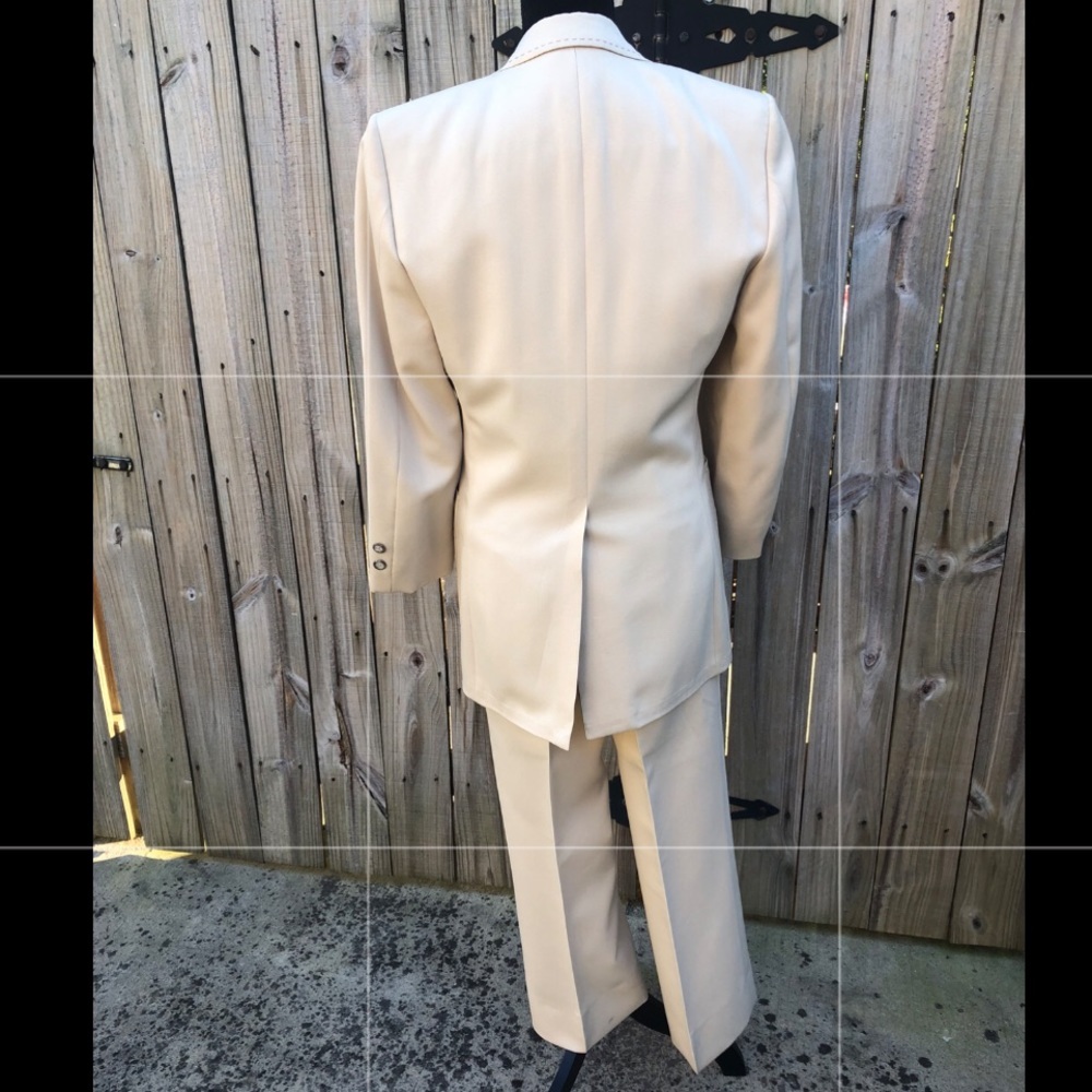 Vtg 1970s Johnny Carson 3 Piece Leisure Suit Tailored For Fine Bros.-Matison Co - Picture 2 of 16